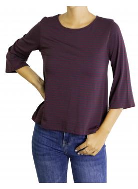 maglia a righe con manica 3/4
